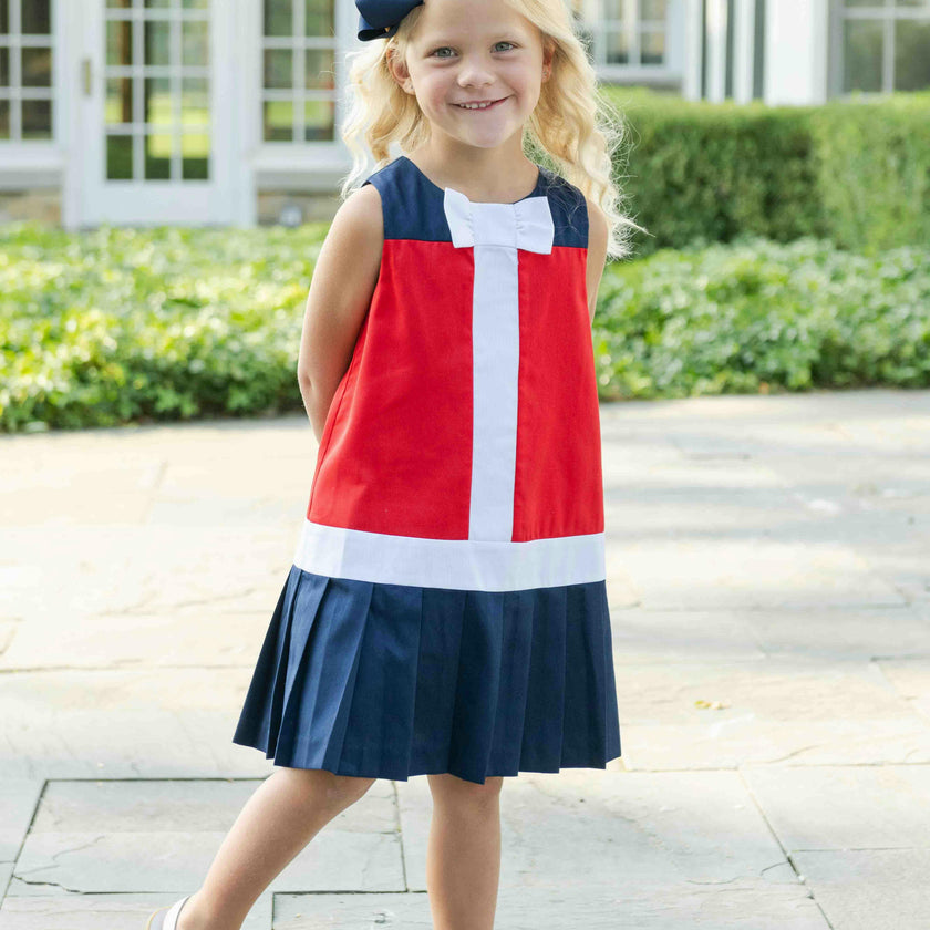 Finewale Pique Dress With Bow