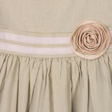 Linen Cami Rosette Dress