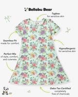 Petals & Posies Bamboo Girls' Short Sleeve Dress