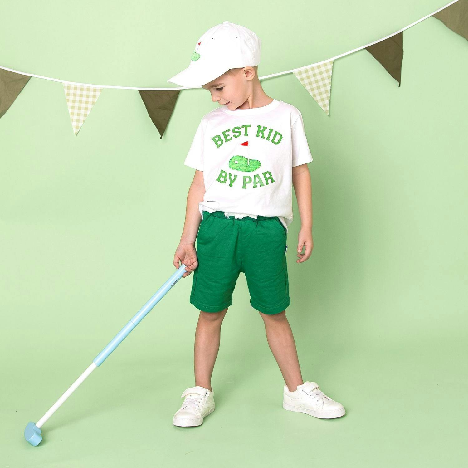 Best Kid By Par Patch Short Sleeve T-Shirt - White