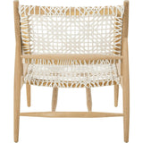 Bandelier Leather Weave Accent Chair