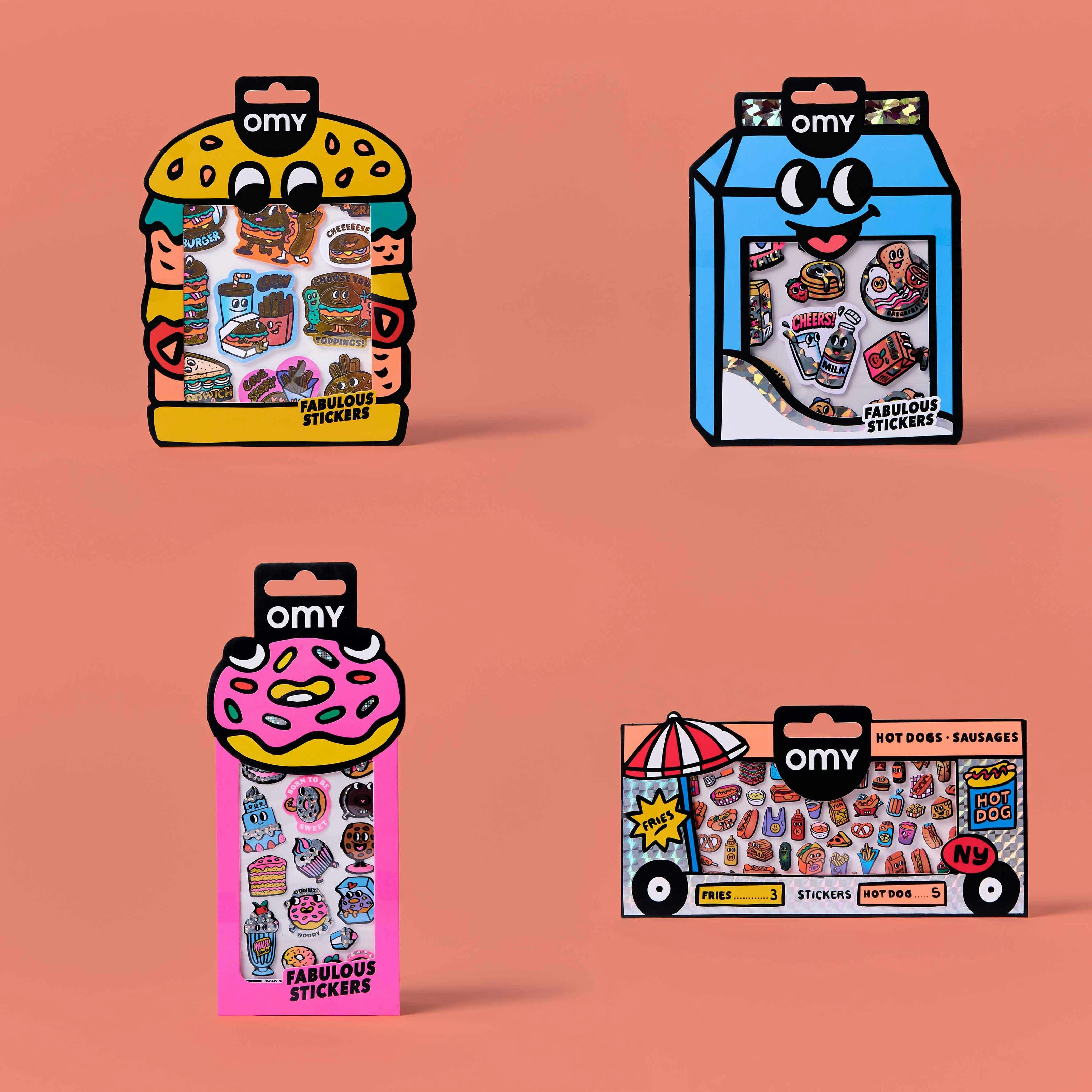 American Goodies - Bundle Of 4 Stickers