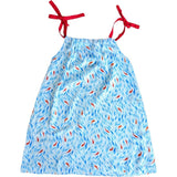 Koi Pond Shoulder Tie Dress