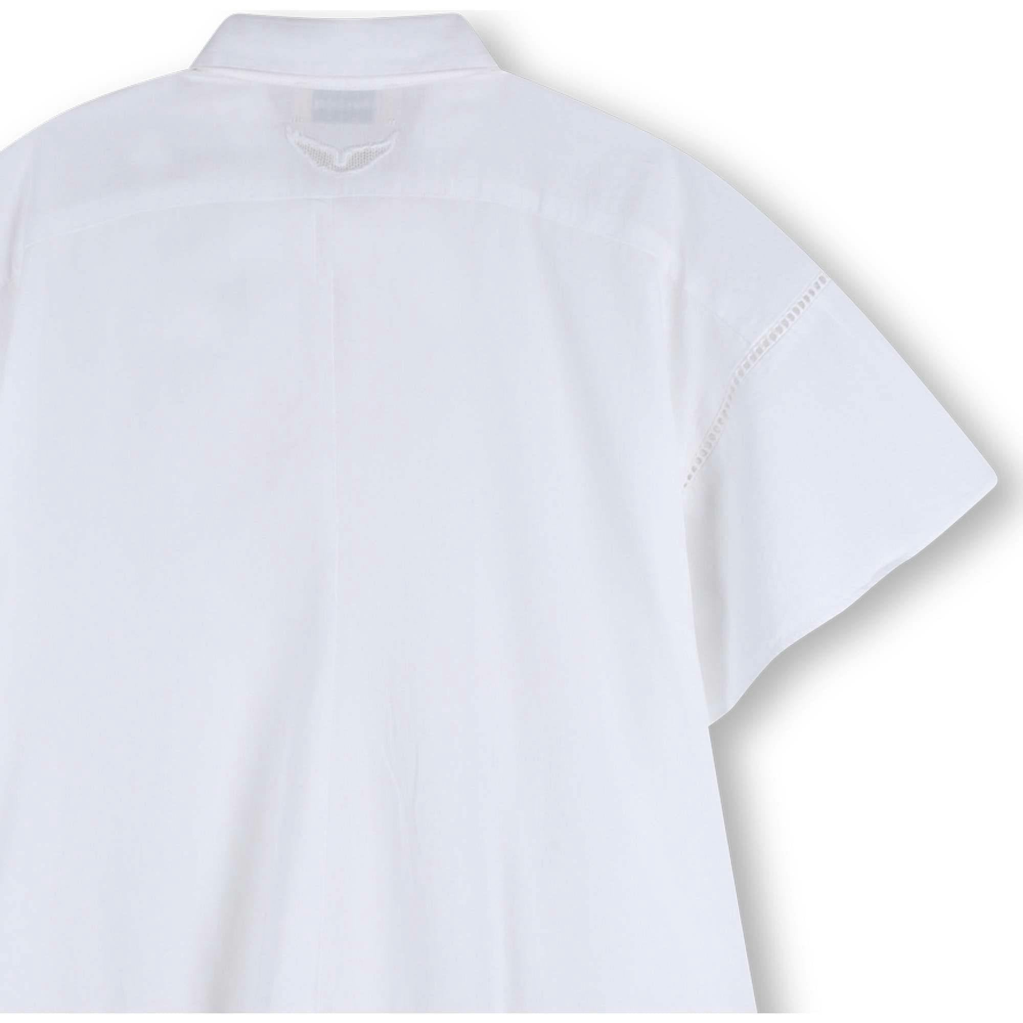 ZADIG & VOLTAIRE Poplin Pleat Dress - White