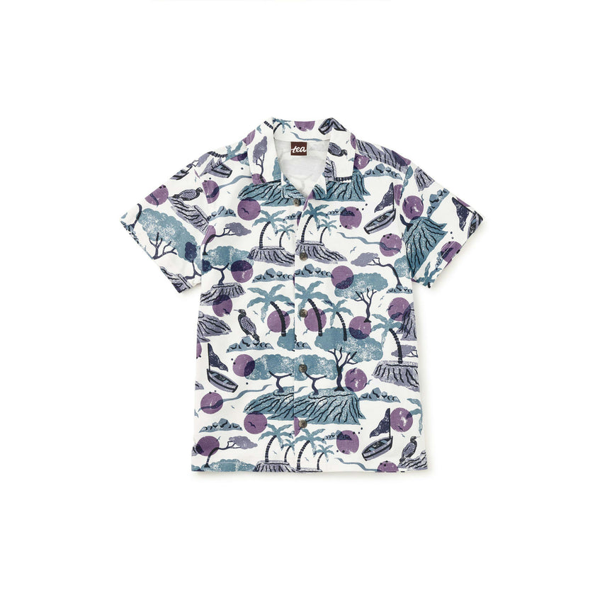 Printed Camp Shirt, Costa Brava