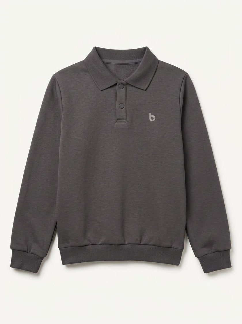 Boys Long Sleeve Sweatshirt Polo