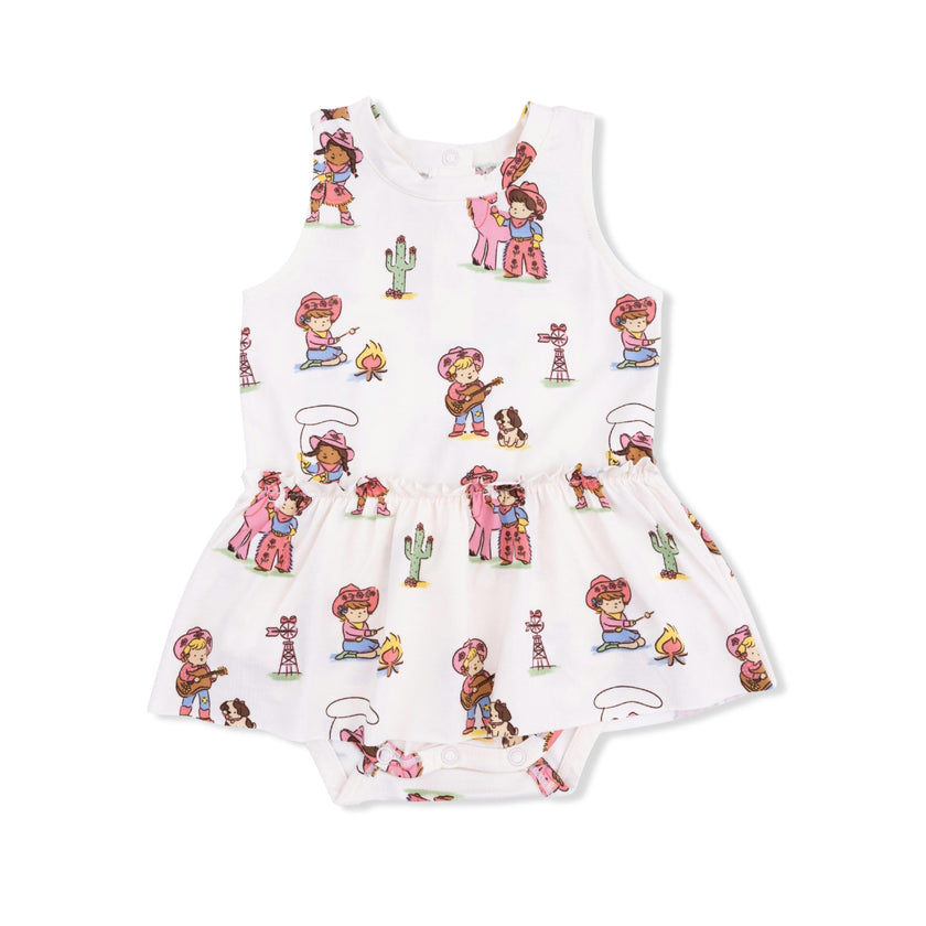 Vintage Cowgirls - Bodysuit with Skirt
