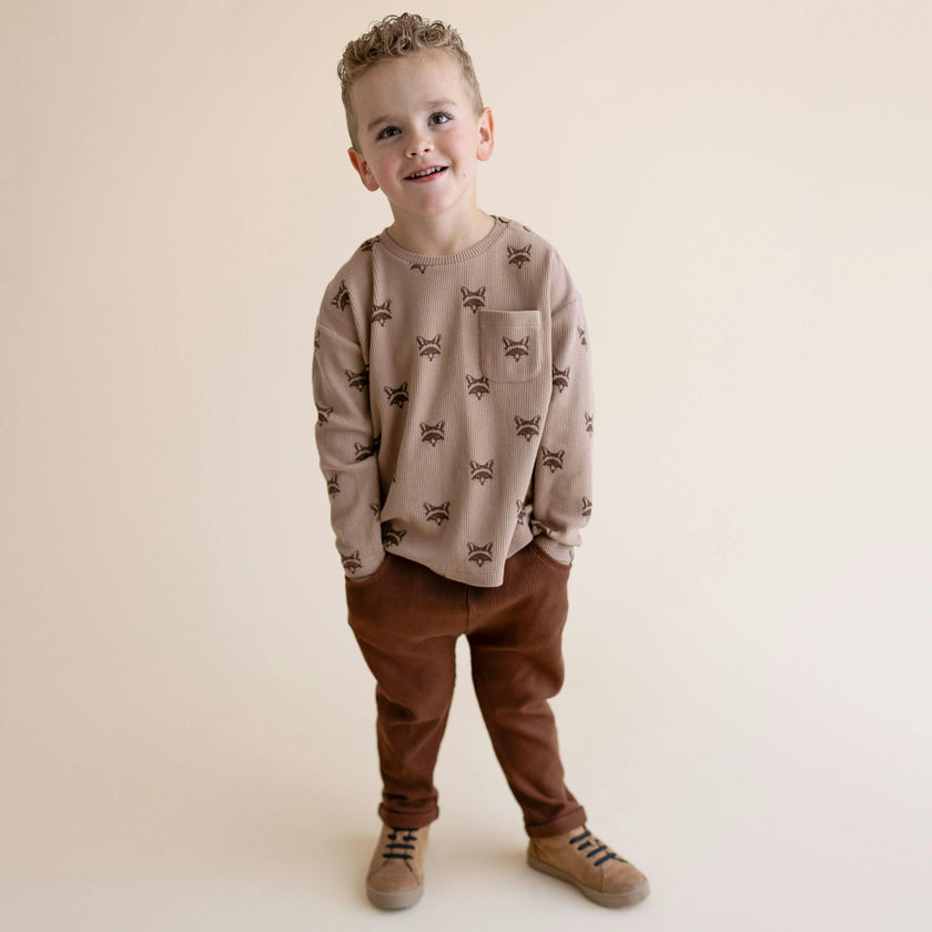 Organic Tee & Foldover Pants Set