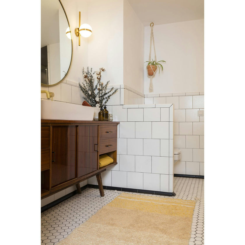 Twin Reversible Rug. Yellow