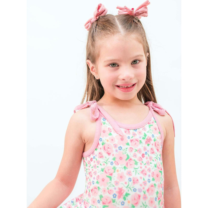 Ditzy Floral Tie Strap Twirl Dress
