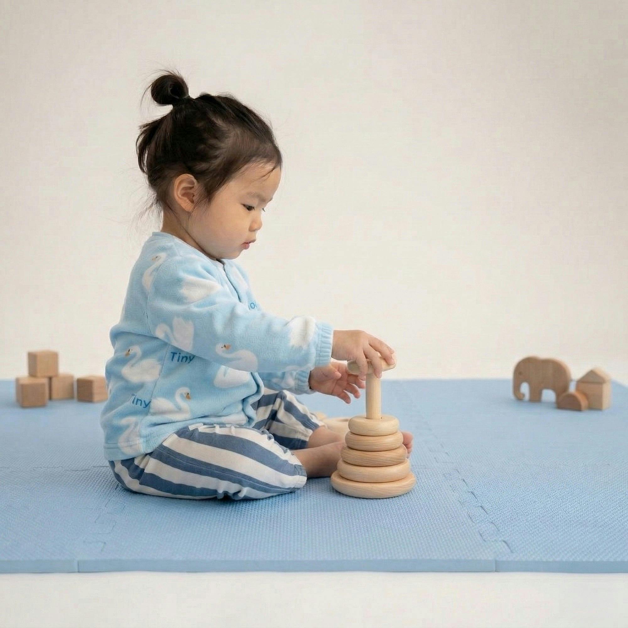 Classic Playmat | Cushioned Foam Puzzle mat for Babies & Toddlers - Slate