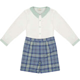 William Blue Tartan Dressy Set