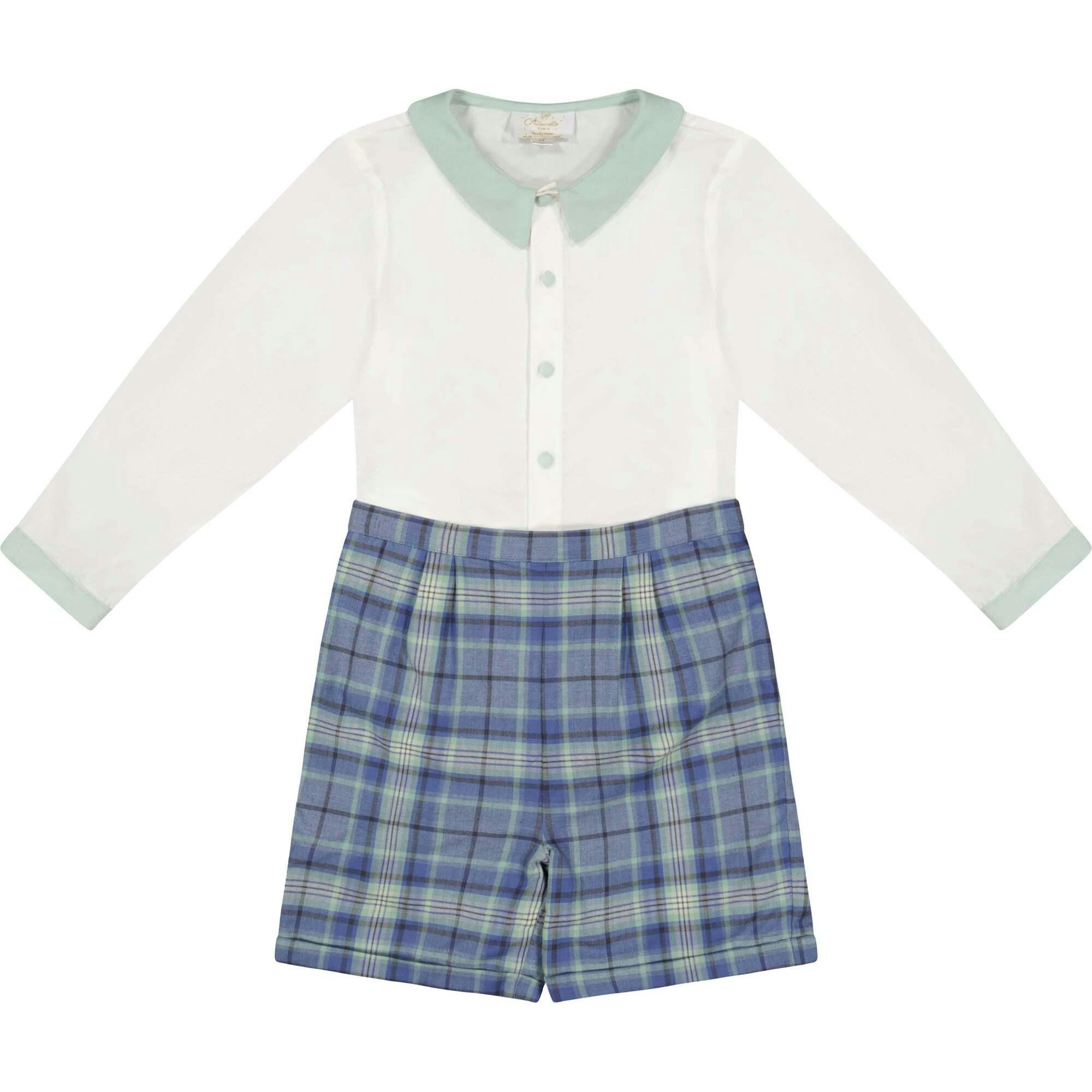 William Blue Tartan Dressy Set
