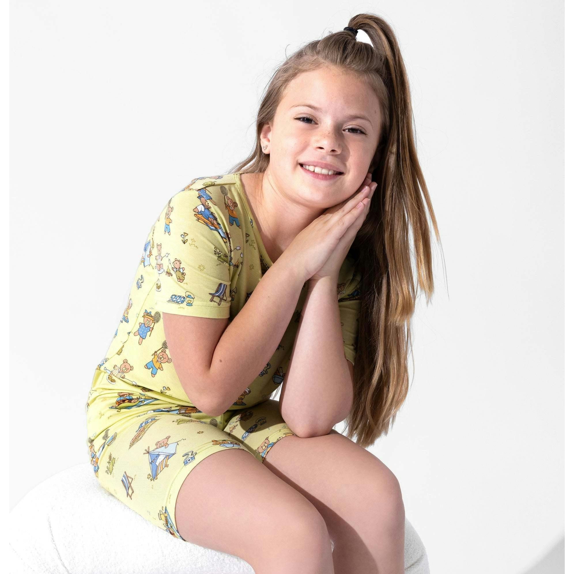 Teddy Picnic Kids Pajama Short Set