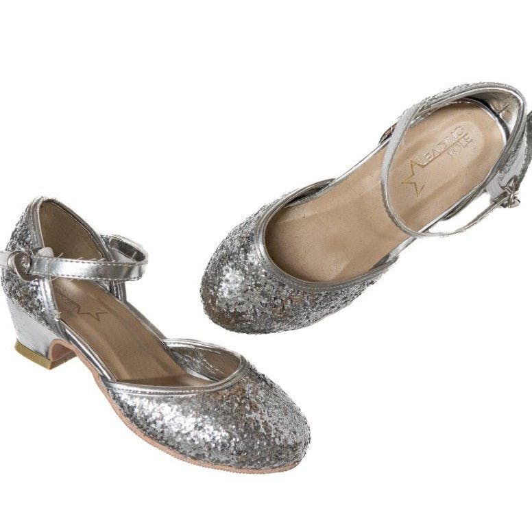 Jr Star Silver Sparkle Child Heels