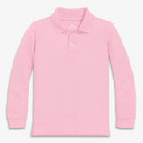 Kids long sleeve pique polo