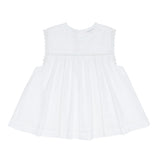 girls white align tank