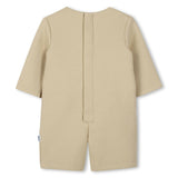 Beige and White Cotton Shortie