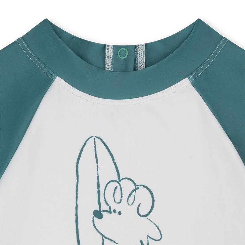 Swim Shirt Short Sleeves - Green - Surfer