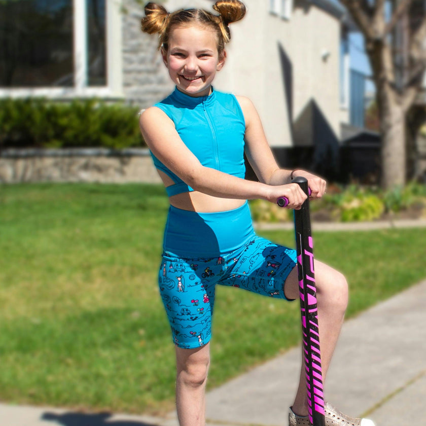 Diana - Printed Activewear Bike Shorts