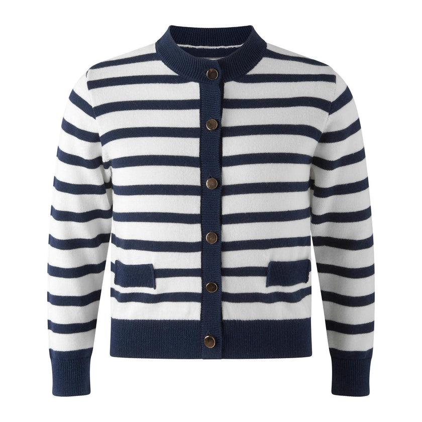 Breton Stripe Cardigan