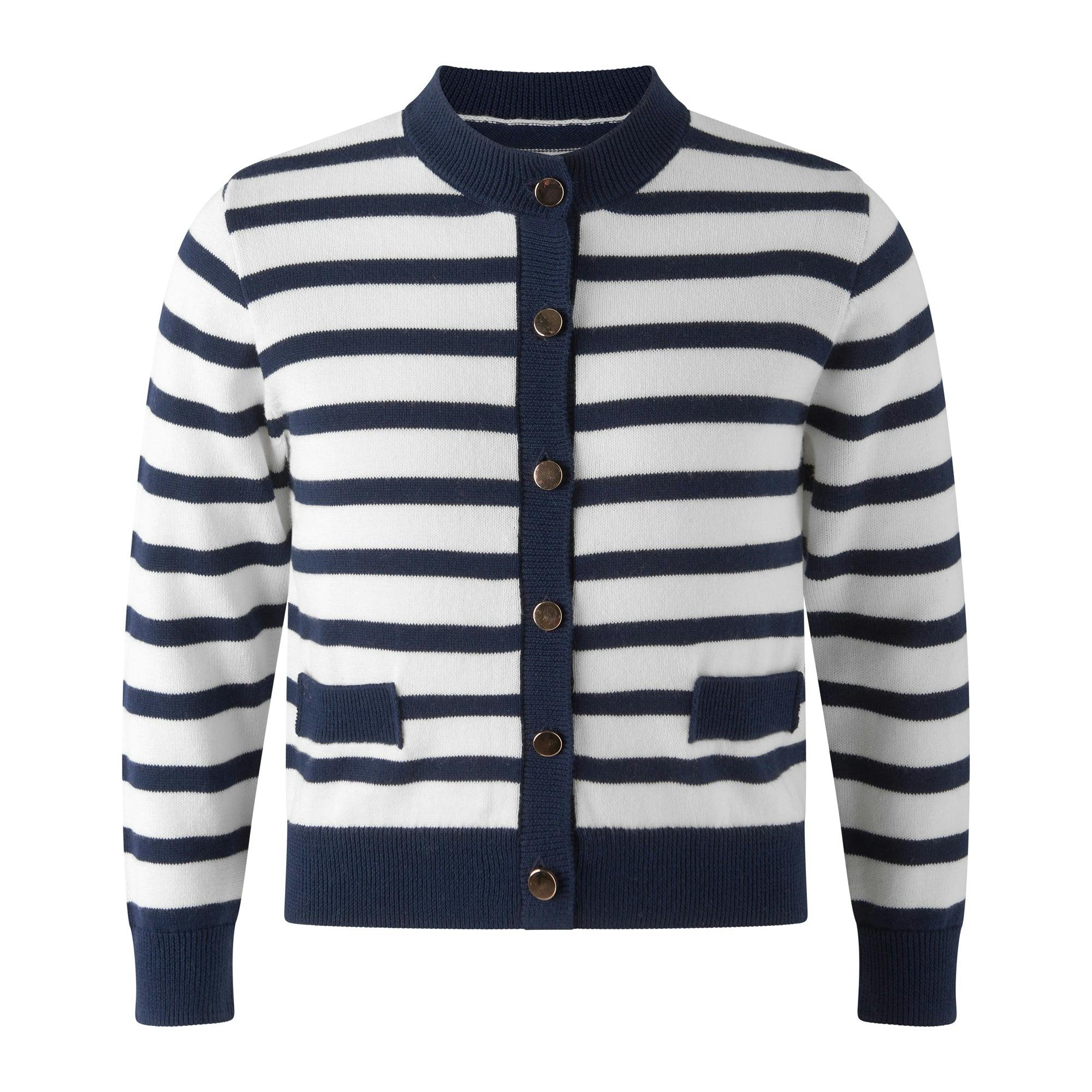 Breton Stripe Cardigan
