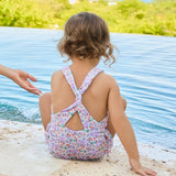 girls orchid floral ballerina one piece