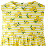 Lemon Stripe Jersey Dress