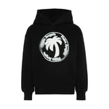 Black Palm Stamp Hoodie