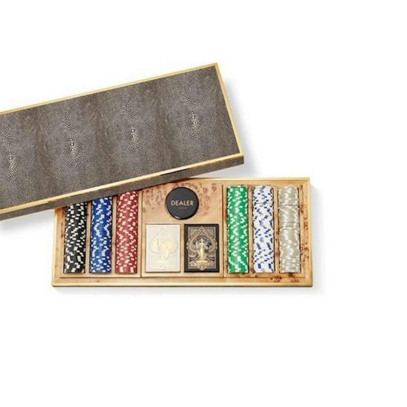 Shagreen Poker Set