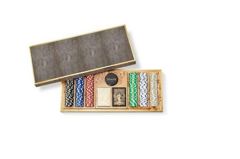 Shagreen Poker Set