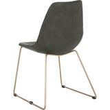Set of 2 Dorian Midcentury Modern Leather Chair