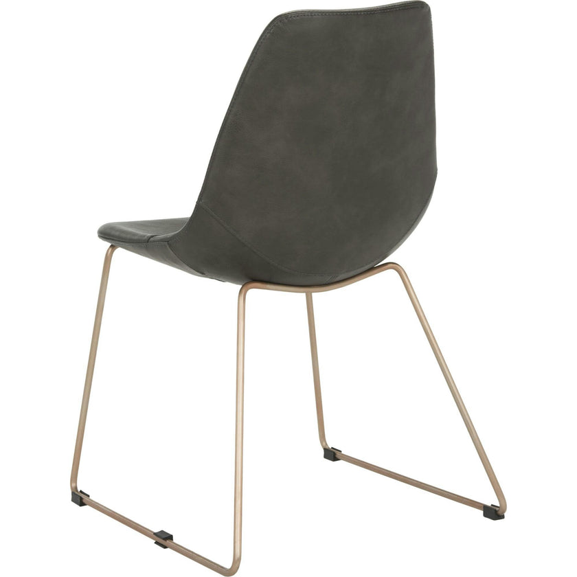 Set of 2 Dorian Midcentury Modern Leather Chair