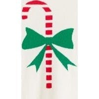 Wool-Cashmere Candy Cane Sweater