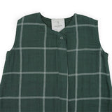 Cotton Muslin Sleep Bag - Evergreen Plaid