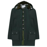 Ebury Padded Wax Jacket - Racing Green