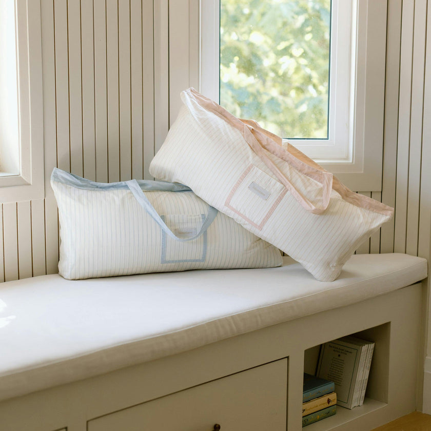 [NEW] XL Organic Nap Mat- Pink Stripe