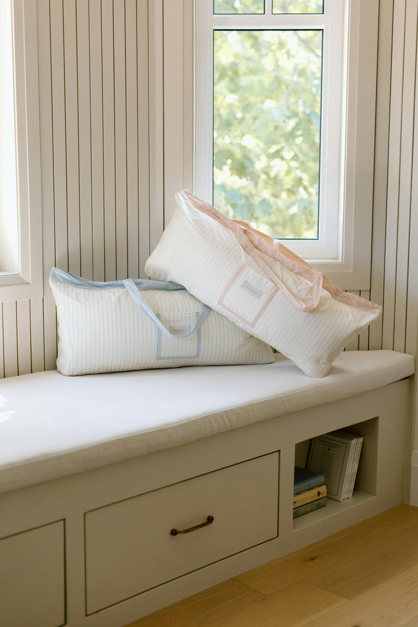 [NEW] XL Organic Nap Mat- Pink Stripe