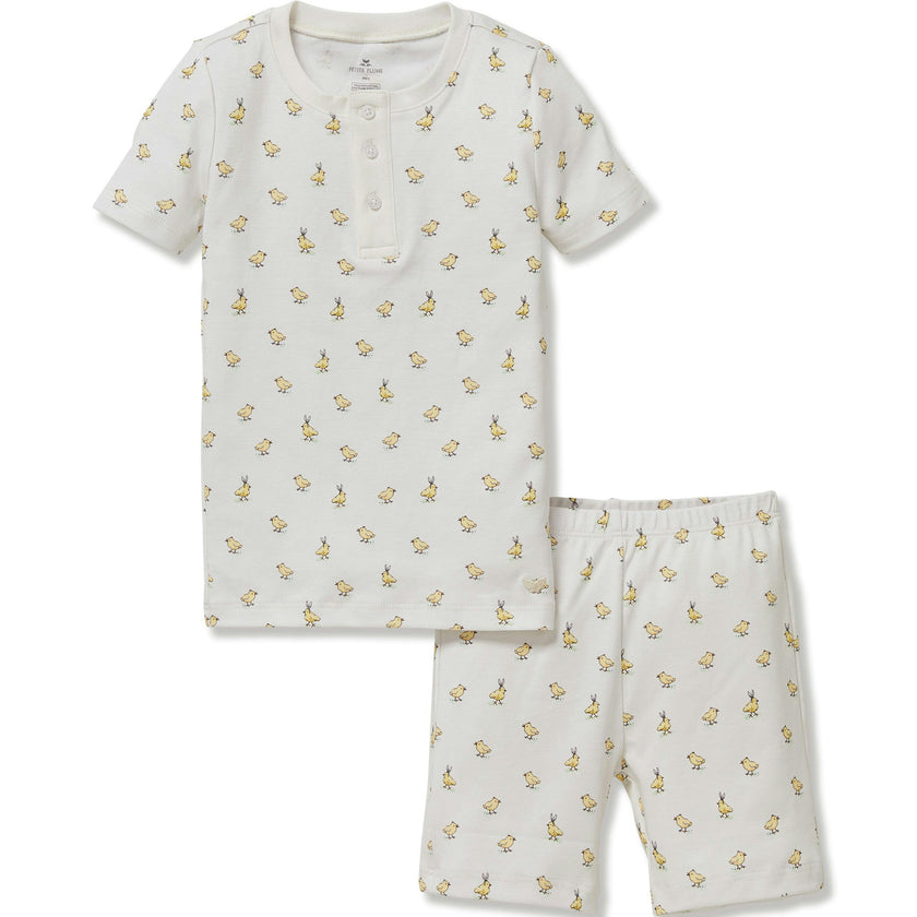 Kid's Pima Snug Fit Short Set in Très Chick