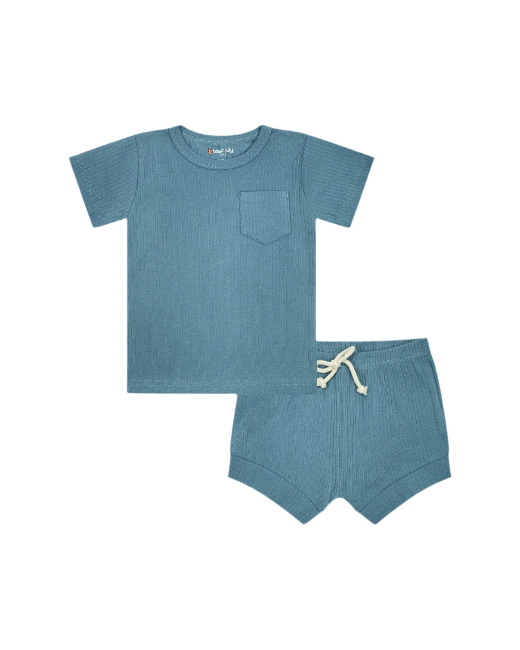 Ribbed Shorts Set