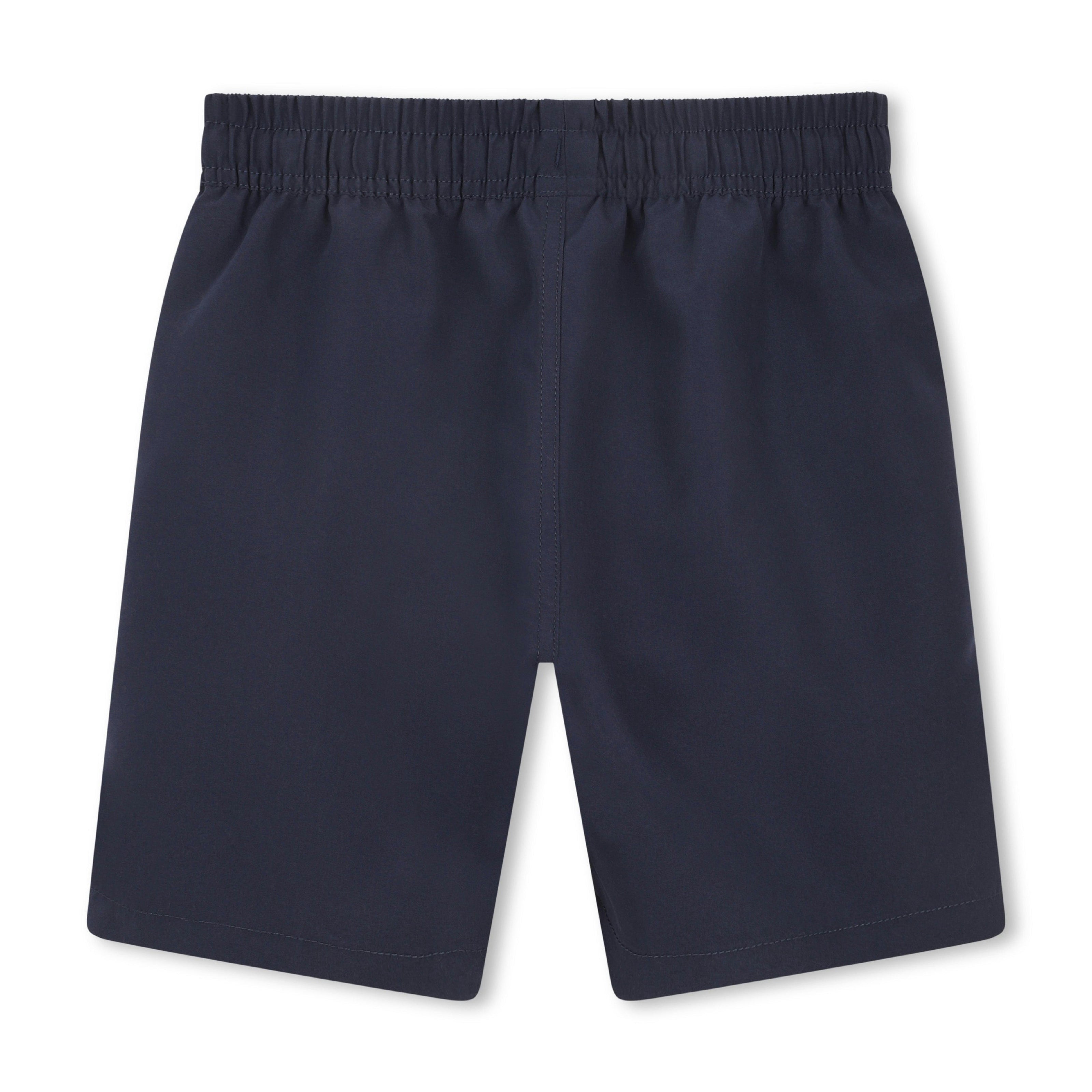 Navy Color-Block Swimshorts