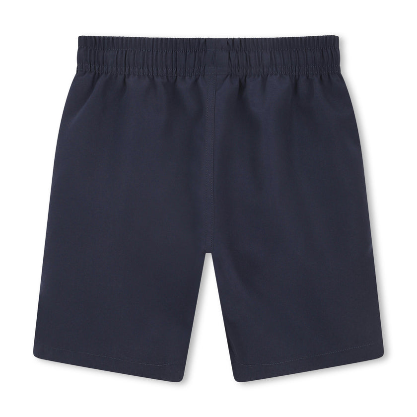 Navy Color-Block Swimshorts