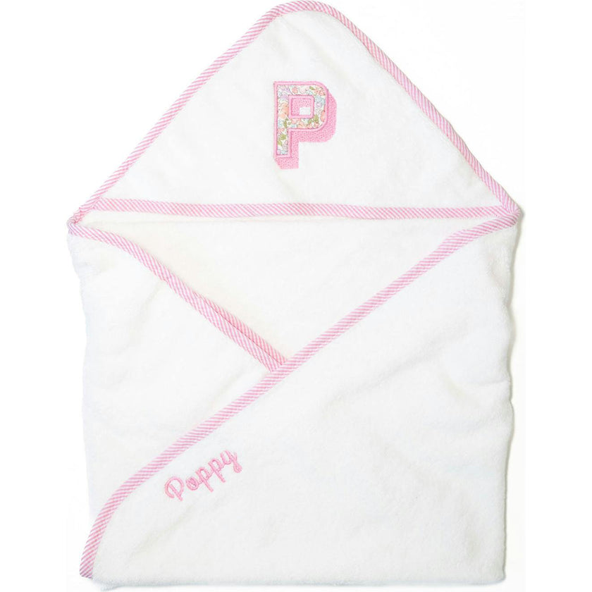 Custom Embroidered Floral Hooded Towel