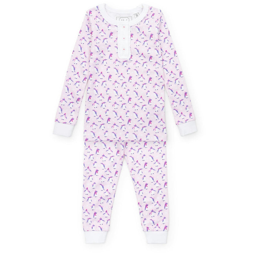 Alden Girls' Pajama Pant Set - Penguin Party Pink