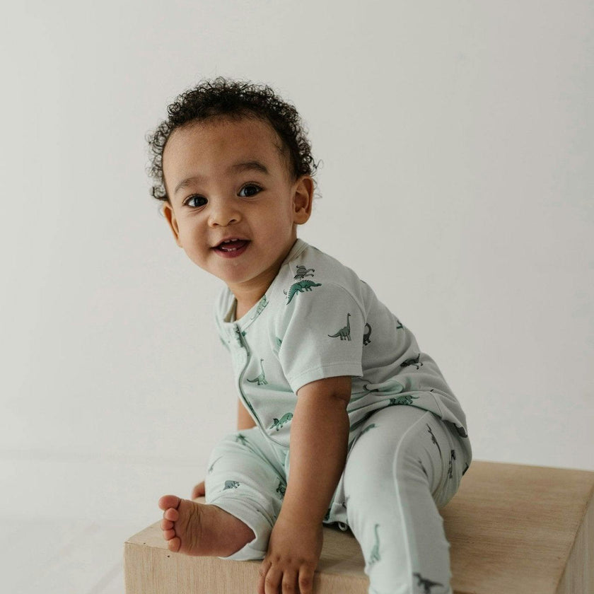 Short Sleeve Henley Romper
