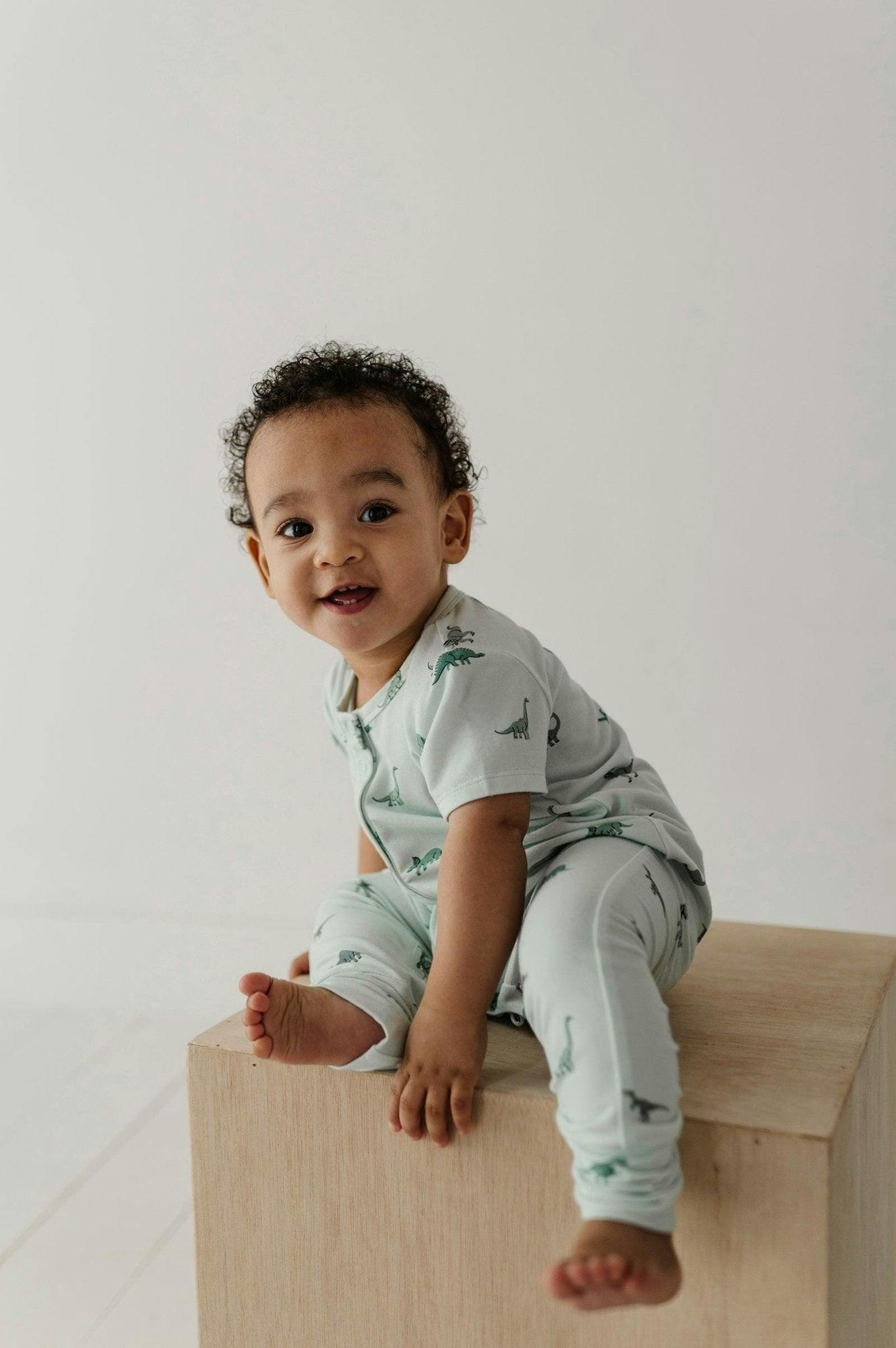 Short Sleeve Henley Romper