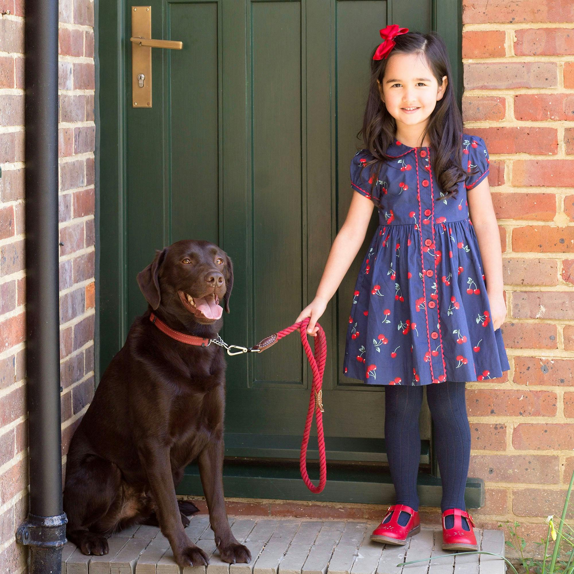 Cherry Button-Front Dress