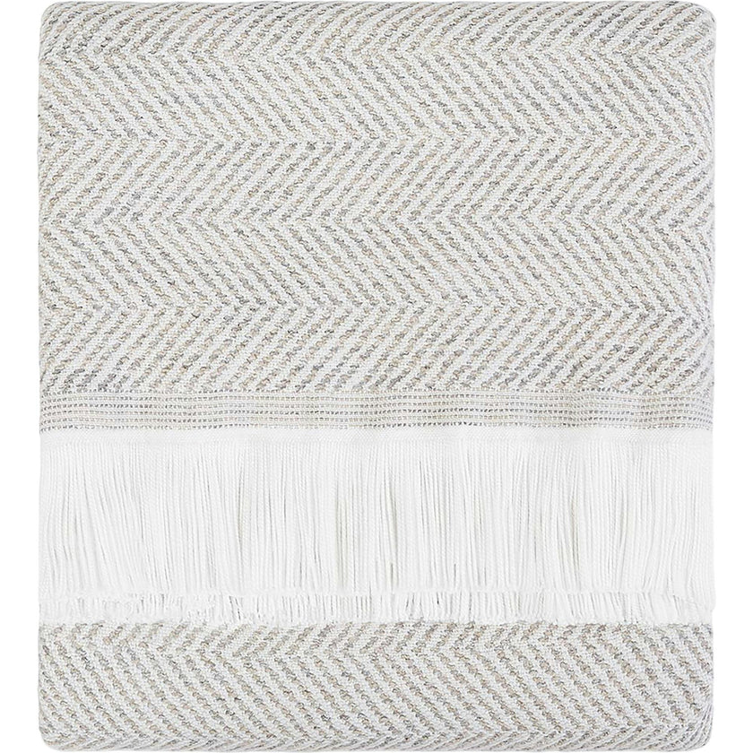 Herringbone Stain Resistant Indoor Outdoor Throw