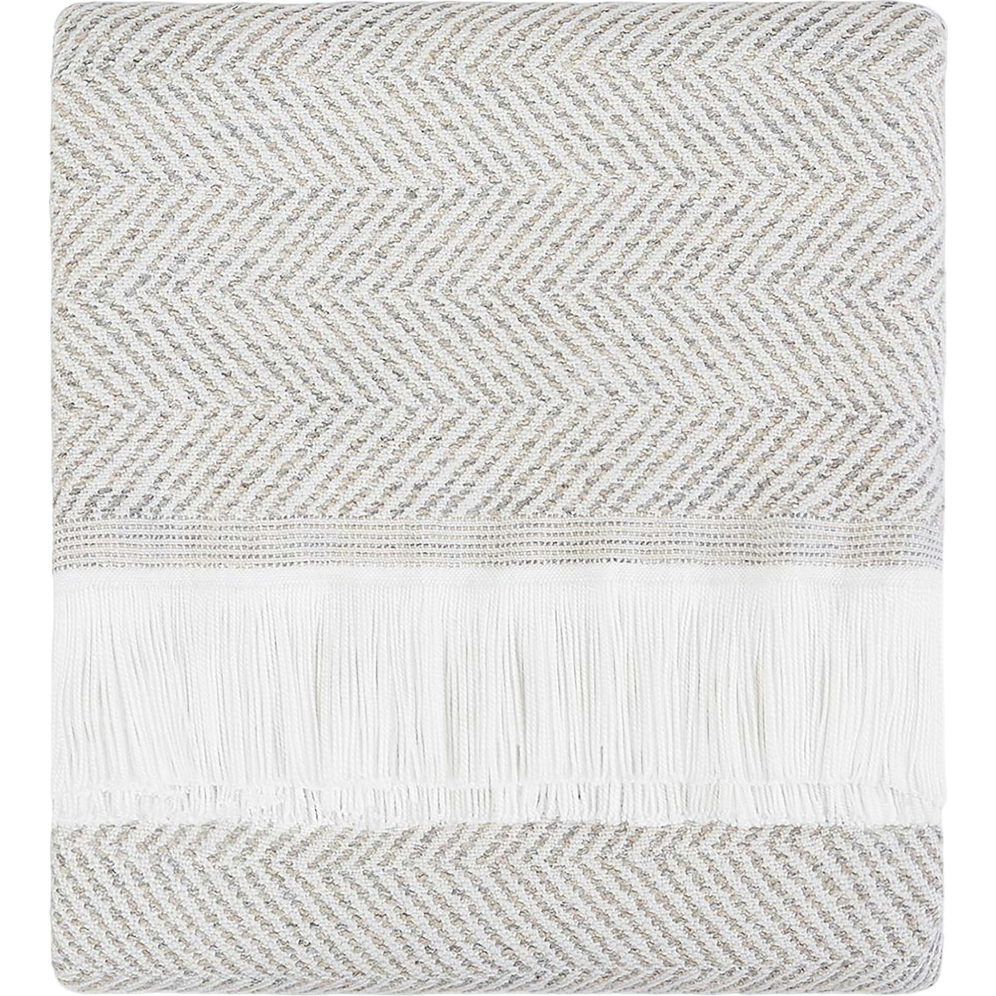 Herringbone Stain Resistant Indoor Outdoor Throw