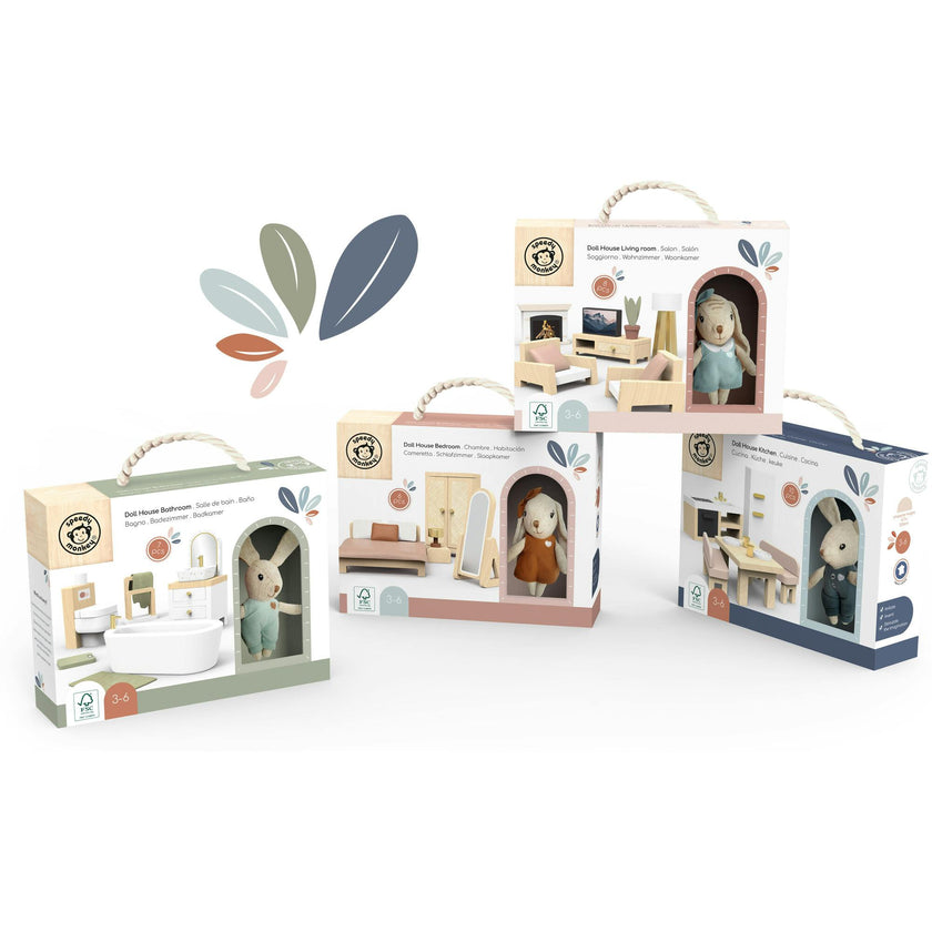 Doll House Bedroom set incl. 1 character